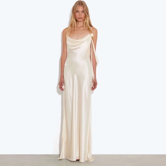 Rat & Boa Dresses & Skirts - Rat & Boa Cream One Shoulder Dress